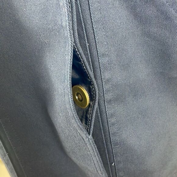 Navy Blue Riviera Short Trench Coat NEW XS - Picture 11 of 11